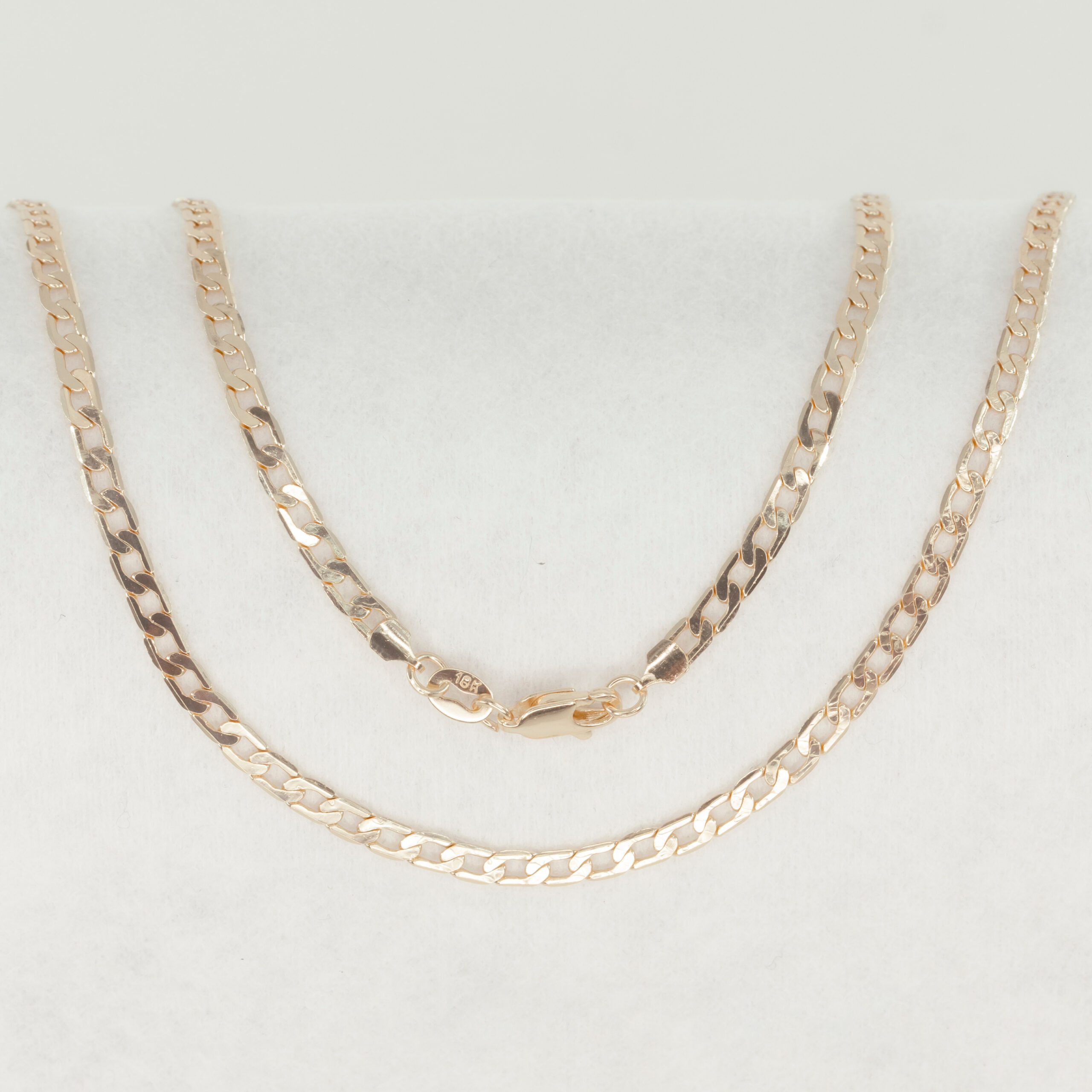 CADENA CUBANA PLANA 3.5MM - 60CM