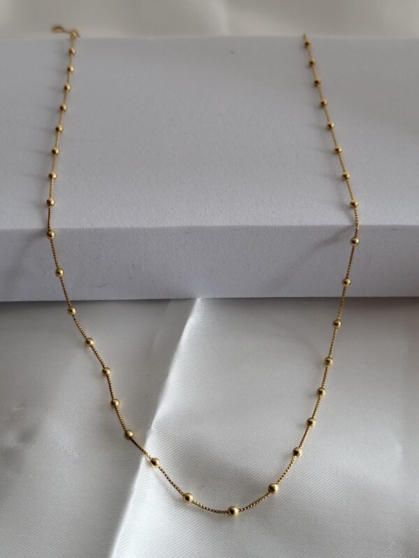 CADENA VENECIANA BOLITAS 1.5MM-45CM